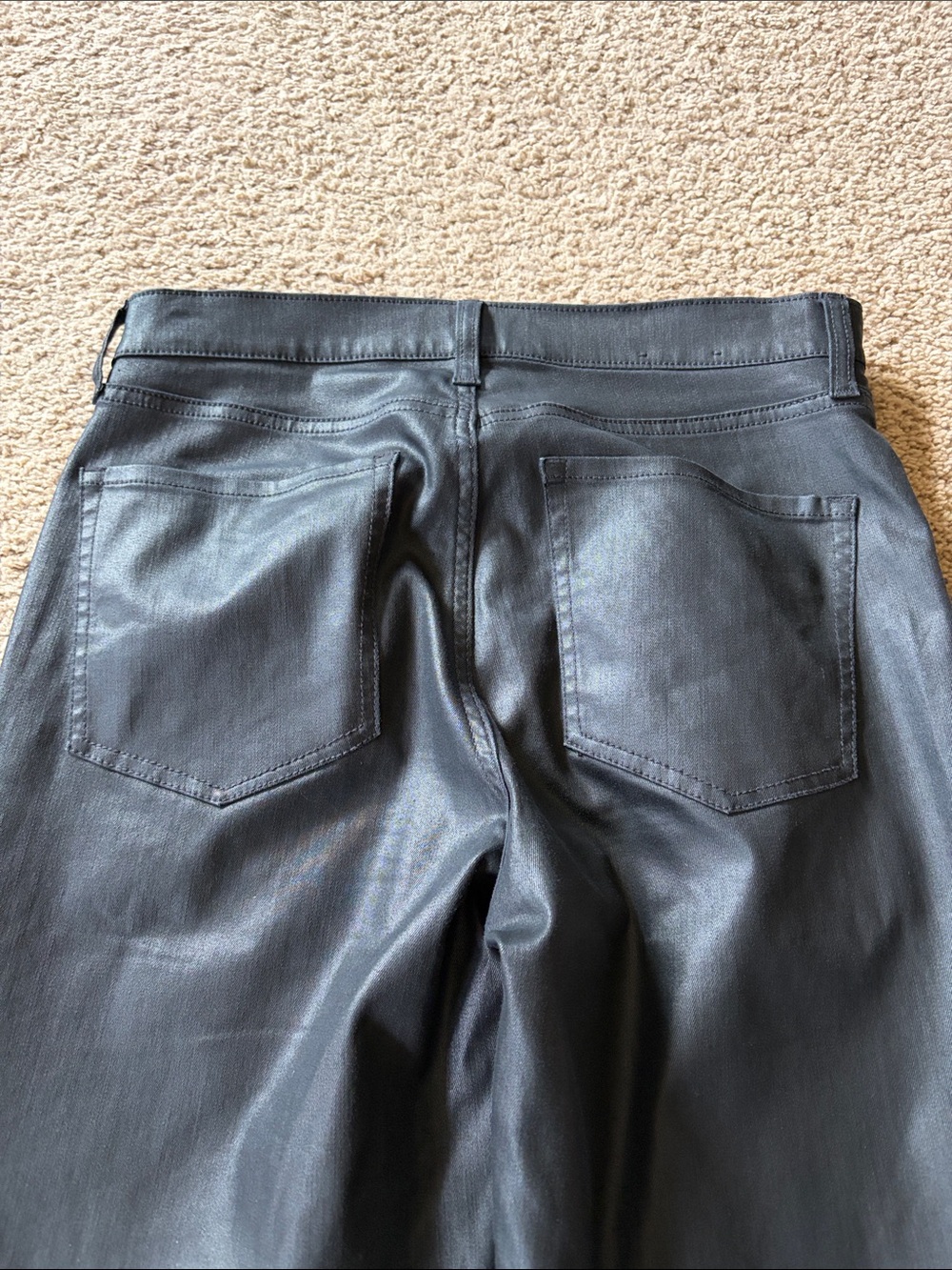 NWOT Banana Republic Curvy High-Rise Slim Coated Jean Black Stretch Sz 28/6 - Picture 10 of 16